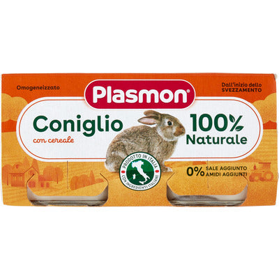 Plasmon Omogeneizzato Carne Coniglio 2 x 80 gr