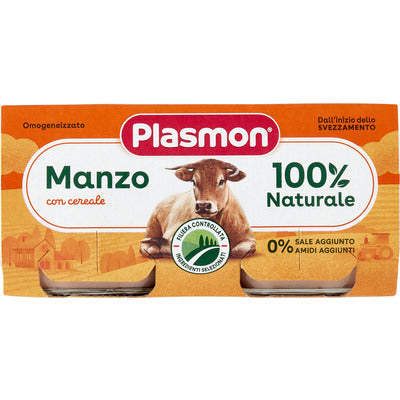 Plasmon Omogeneizzato Carne Manzo 2 x 80 gr