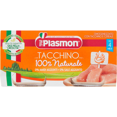 Plasmon Omogeneizzato Carne Tacchino 2 x 80 gr