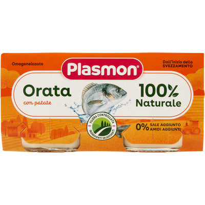 Plasmon Omogeneizzato Pesce Orata 2 x 80 gr
