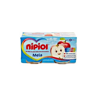 Nipiol Omogeneizzato Frutta Mela 2 x 80 gr