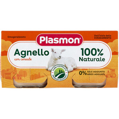 Plasmon Omogeneizzato Carne Agnello 2 x 80 gr