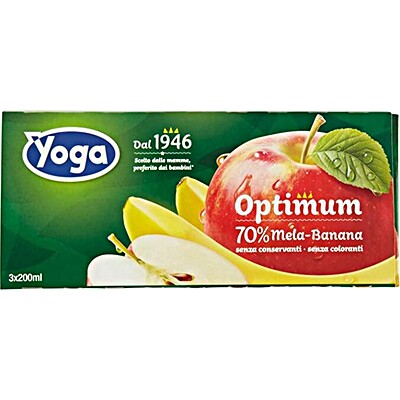 Yoga Apple Banana Juice 3 x 200 ml
