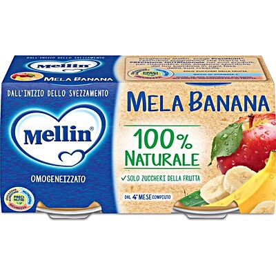 Mellin Homogenized Fruit Apple/Banana 2 x 100 gr