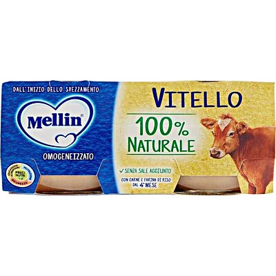 Mellin Veal Homogenized Meat 2 x 80 gr