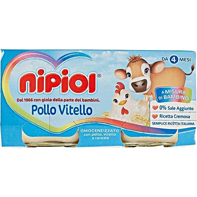 Nipiol Omogeneizzato Vitello/Pollo 2 x 80 gr
