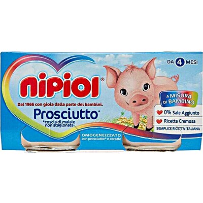 Nipiol Omogeneizzato Carne di Prosciutto 2 x 80 gr