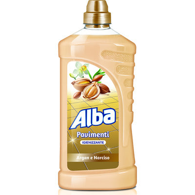 ALBA Pavimenti Argan &amp; Narciso 1000 ml – Sanitizing Detergent for Floors and Washable Surfaces