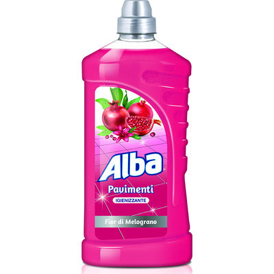 ALBA Pavimenti Fior di Melograno 1000 ml – Sanitizing Detergent for Floors and Washable Surfaces
