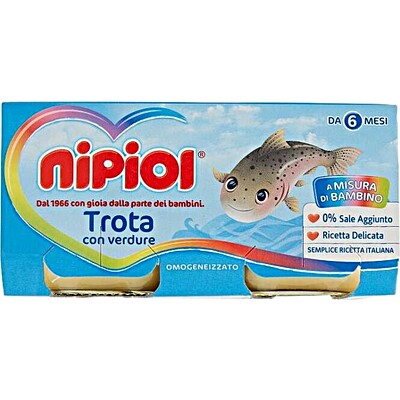 Nipiol Omogeneizzato Pesce Trota 2 x 80 gr