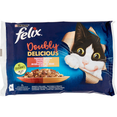 Felix Duo de Viandes Sachets Fraîcheur 85 g x 4