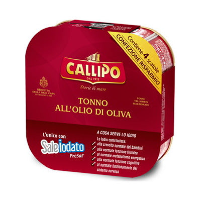 Callipo Tonno all'Olio di Oliva gr 70 x 4