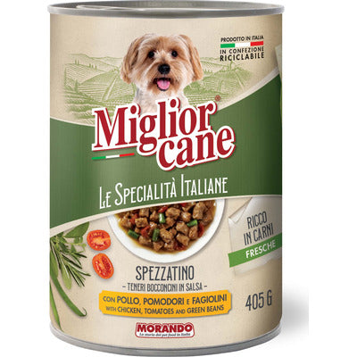 Migliorcane Specialità Bites Chicken Tomato Green Beans 405 gr