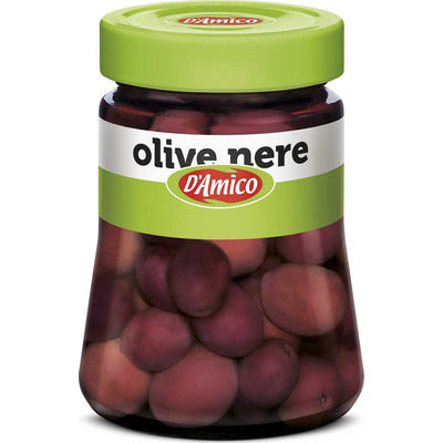D'Amico Black Olives in Brine 300g
