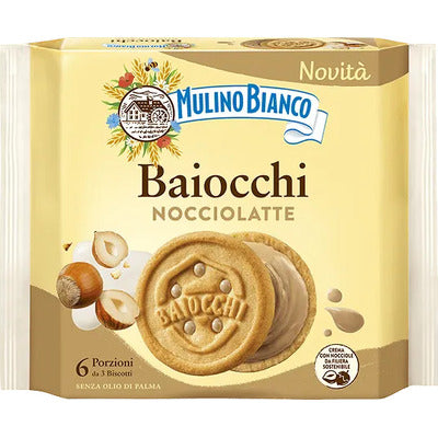 Mulino Bianco Baiocchi Hazelnut Milk Snack 168 GR
