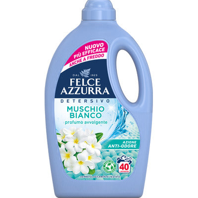Felce Azzurra Detersivo Lavatrice Muschio Bianco 40 Lavaggi