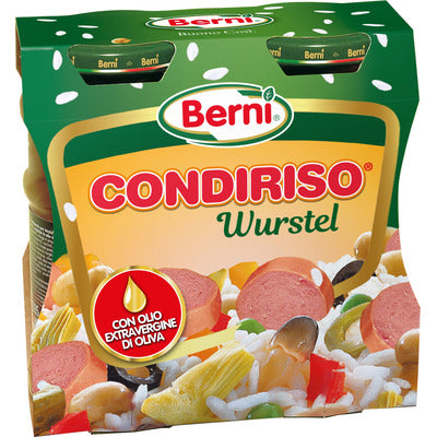 BERNI Assaisonnement pour salade de riz Saucisses de Strasbourg HVE 300 g x3