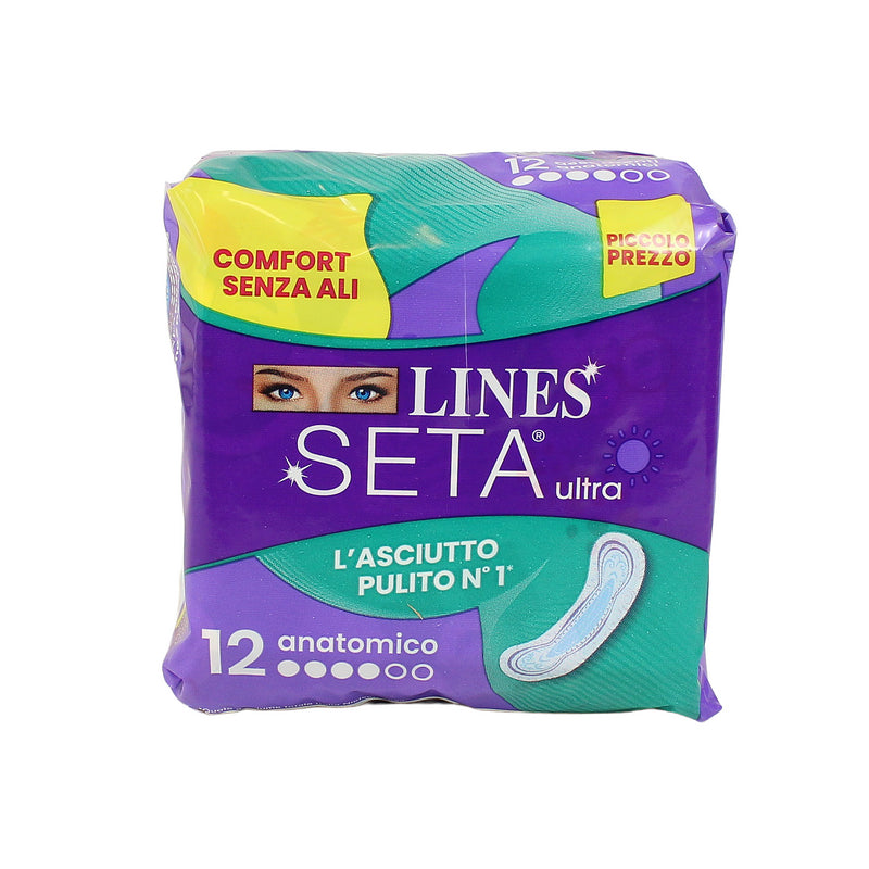 Assorbenti Lines Seta Ultra Anatomico pz 12