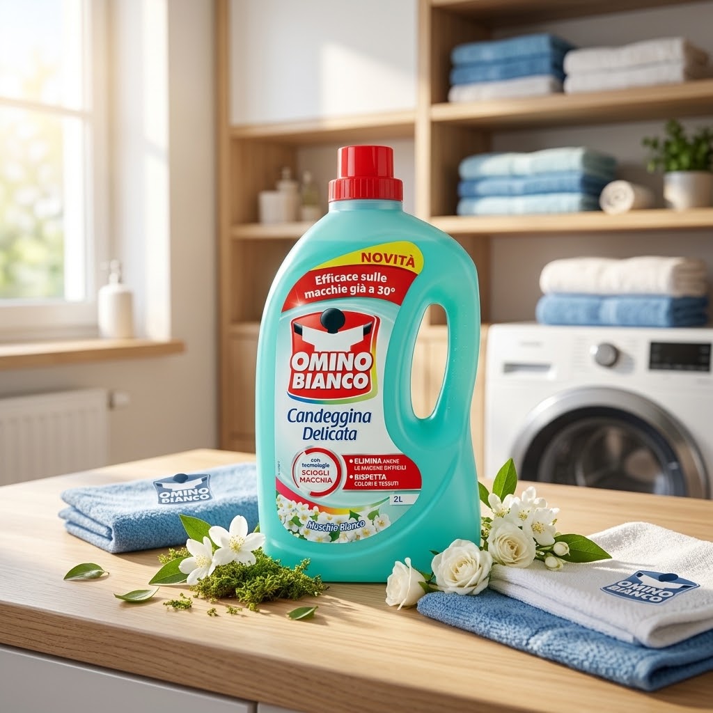 Omino Bianco Candeggina Delicata Muschio Bianco - 2 Litr