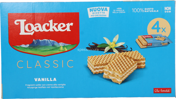 Loacker Wafer Classic Vanille – 45 g x 4