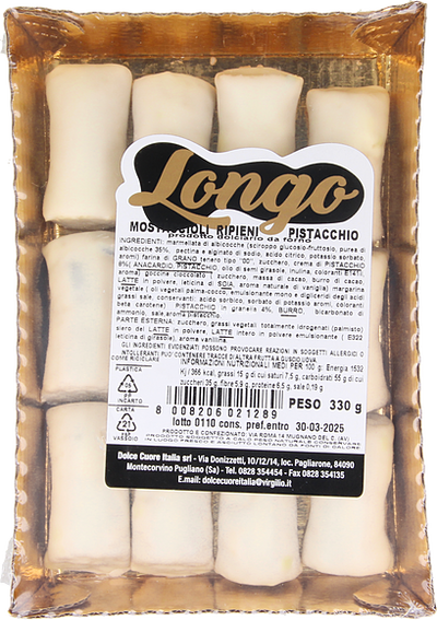 Longo Mostaccioli stuffed with pistachios 330g 