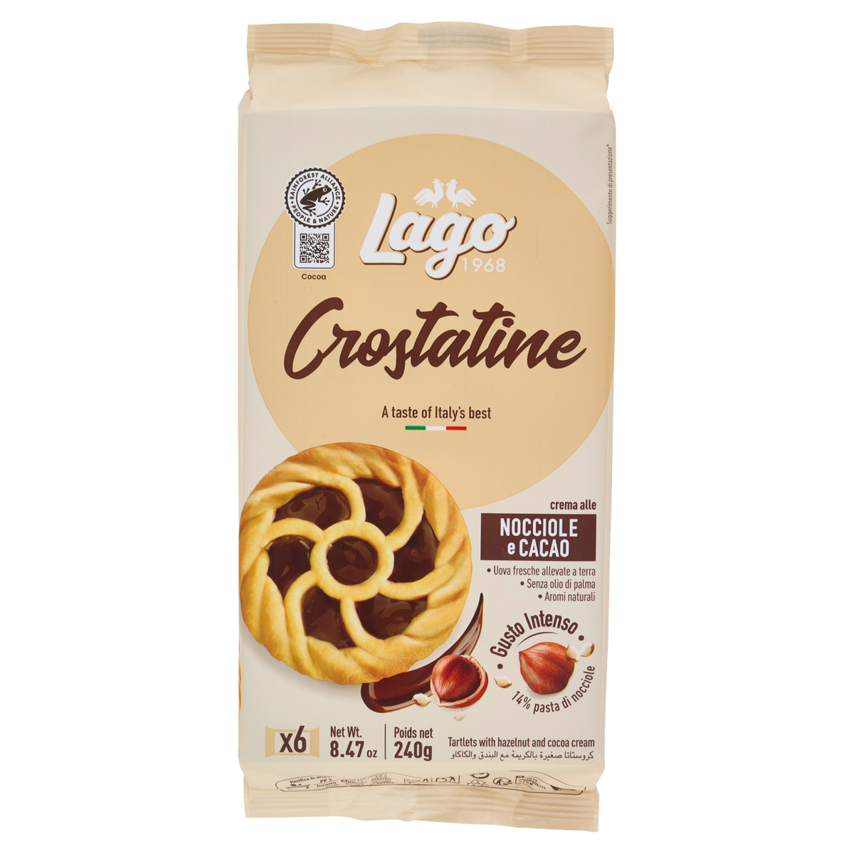 Lago Crostatina Cacao – 240 g
