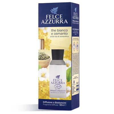 Felce Azzurra Room Diffuser 120 ml – White Tea and Osmanthus