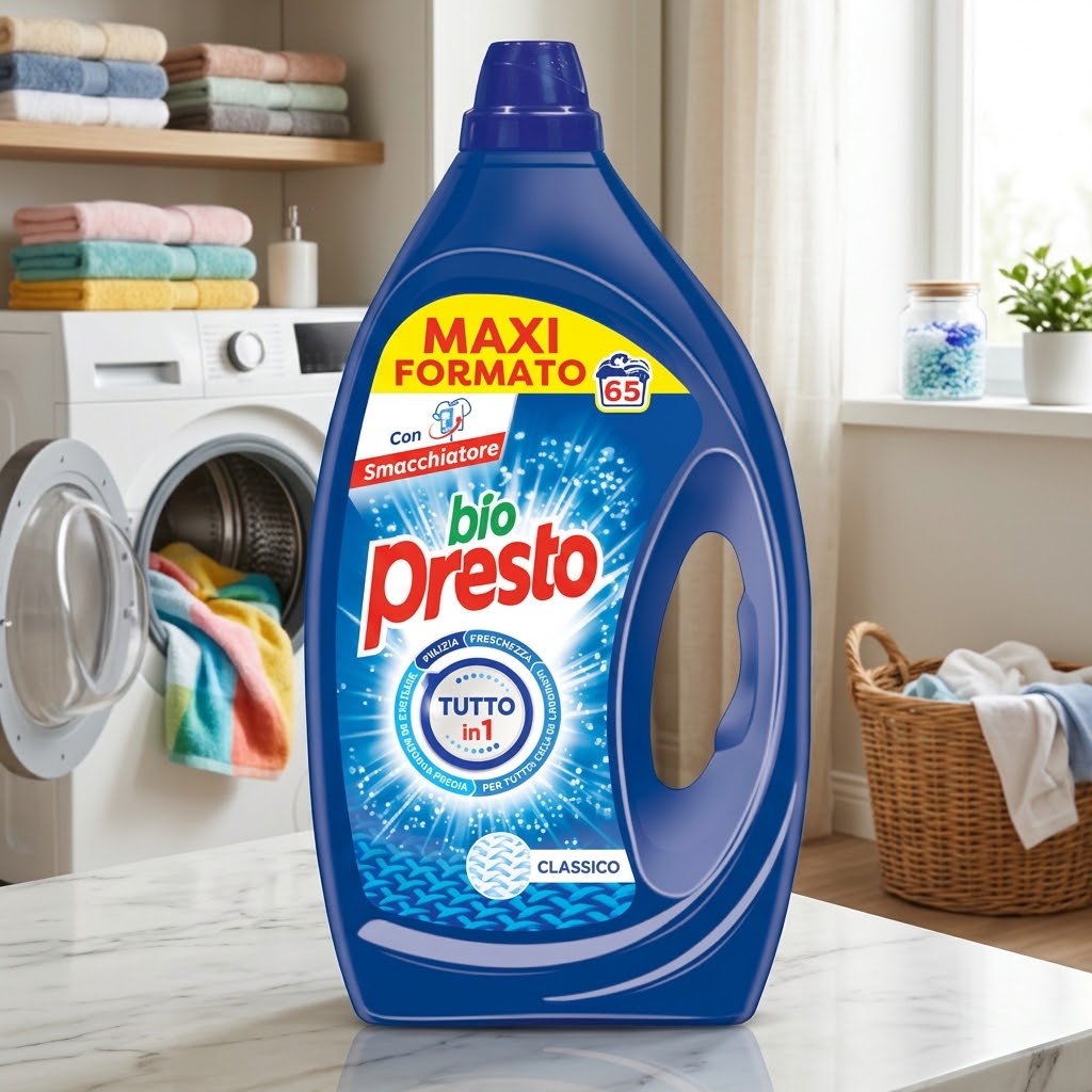 Bio Presto Detersivo Liquido Lavatrice Classico - 65 Lav