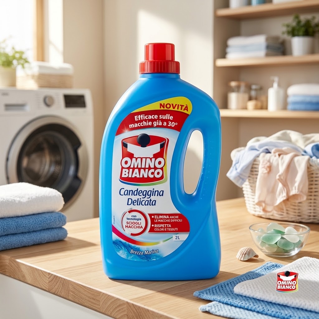 Omino Bianco Candeggina Delicata Brezza Marina - 2 Litri