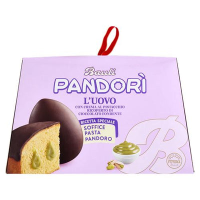 Œuf Bauli Pandorì fourré à la crème de pistache et enrobé de chocolat noir 620 g