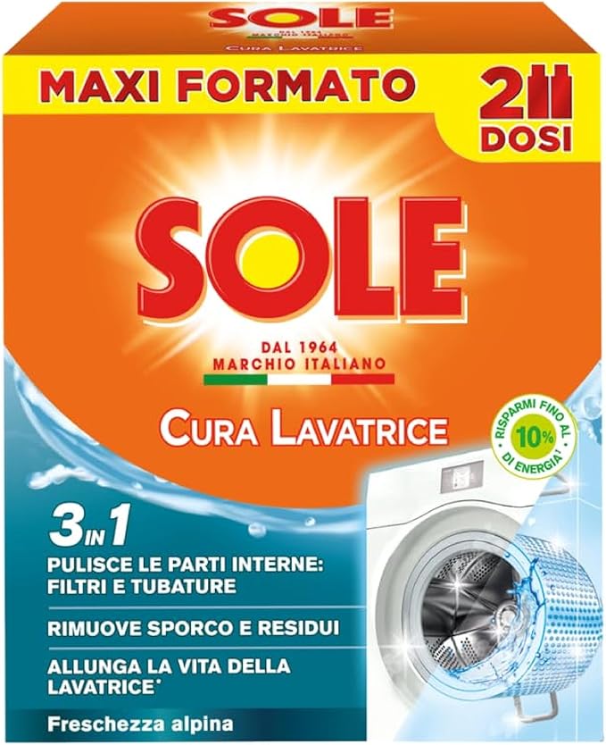Soin pour machine à laver Sole Freshness Alpine 250 ml x 2