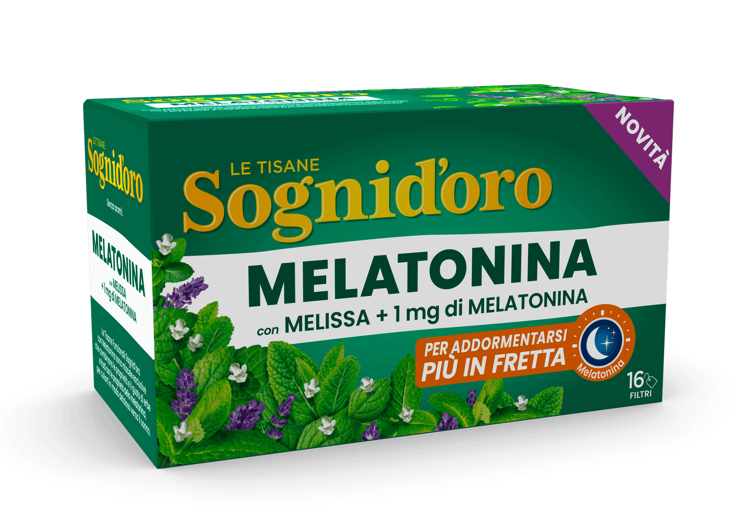 Sognid'oro Tisane Melatonina Con Melissa + 1 Mg Di Melatonina Bustine 16 X 2 G