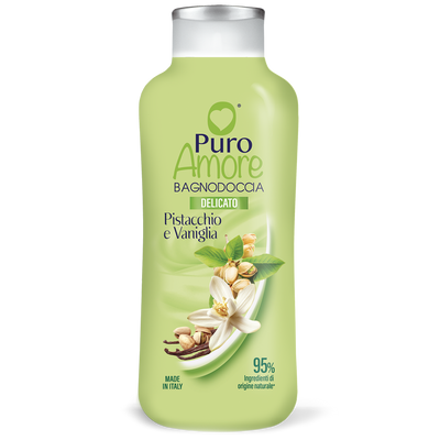 Puro Amore - Gel Douche Pistache et Vanille - 650 ml