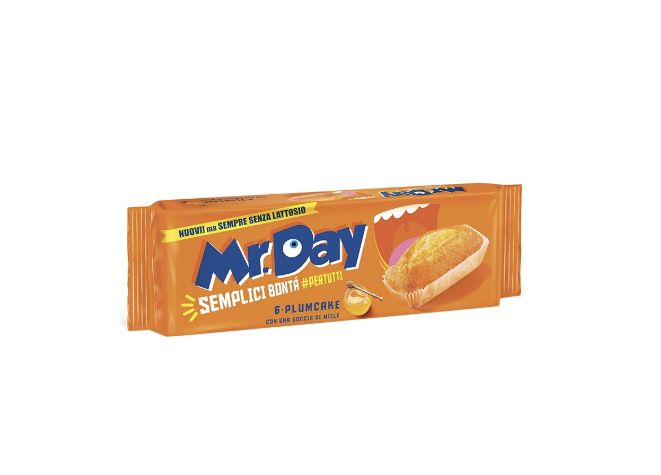 Mr.Day - Classic Plum Cake with Low-Fat Yogurt and Honey Lactose-Free 190 gr