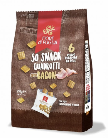 Fiore di Puglia Quadrotti Bacon 210 g