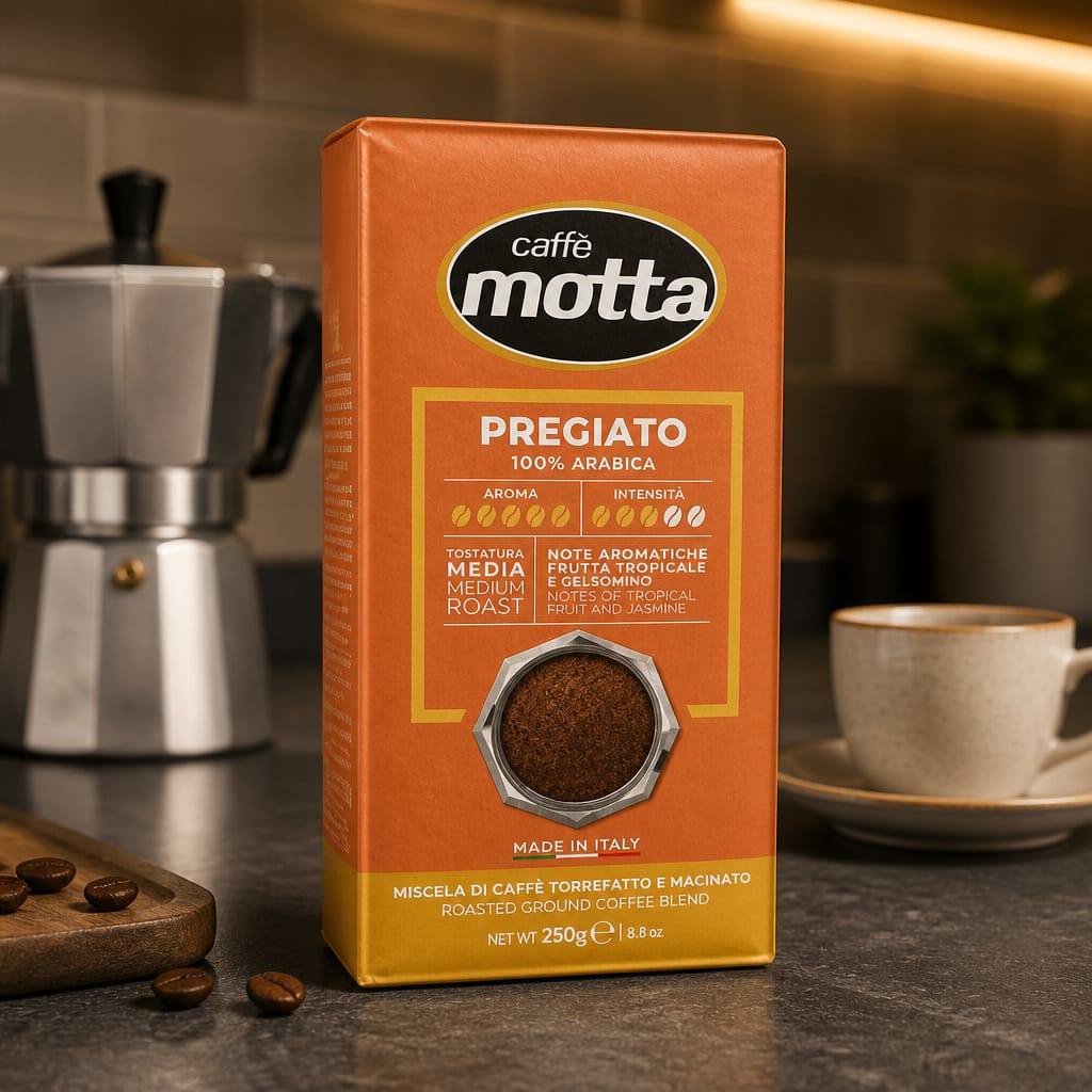 Caffè Motta Pregiato Macinato 250 gr 100% Arabica