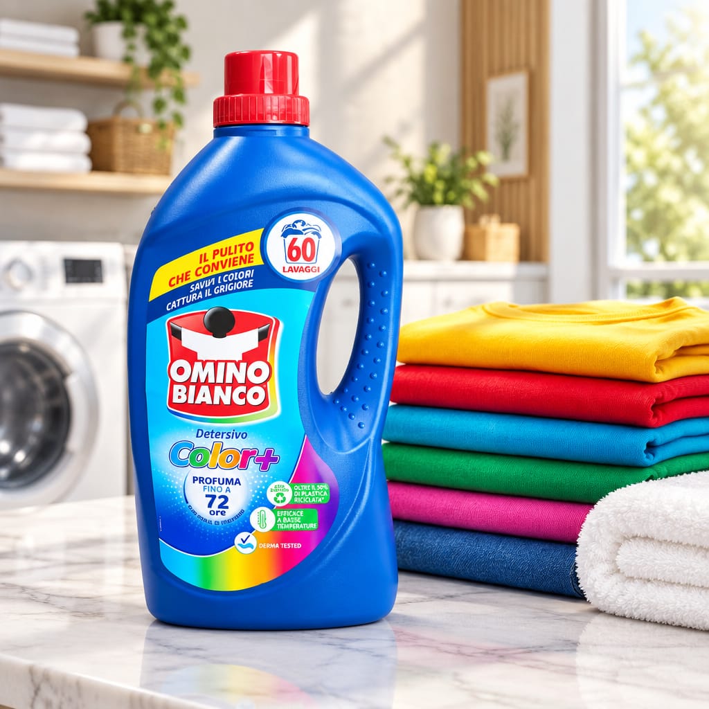Omino Bianco Color+ Detersivo Lavatrice Formula Concentrata – 60 Lavaggi