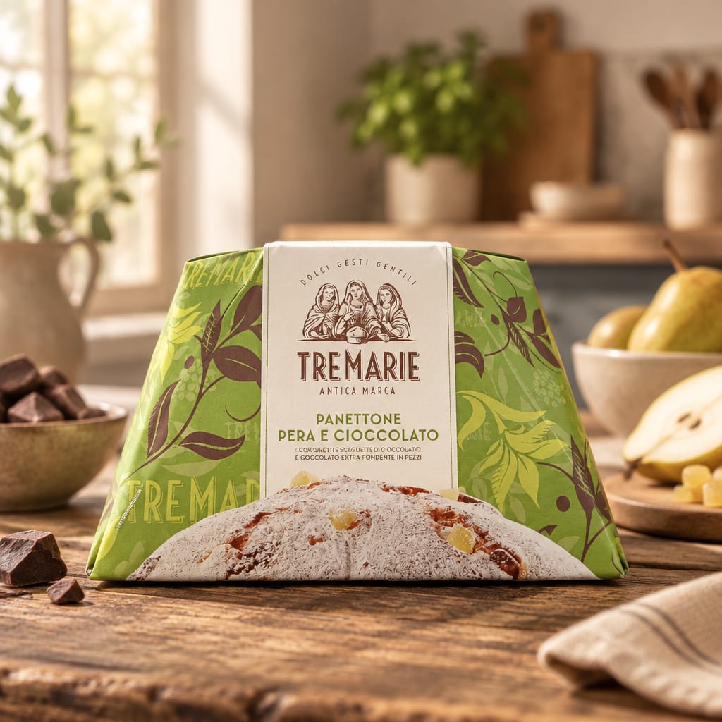 Tre Marie Panettone Pera e Cioccolato - 930 gr