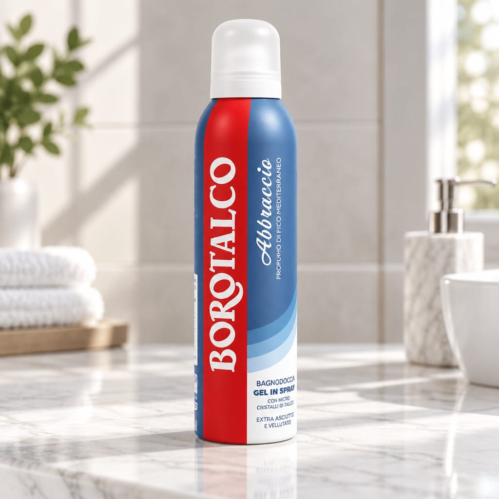 Borotalco Abbraccio Bagnodoccia Gel in Mousse Fico Mediterraneo 200 ml