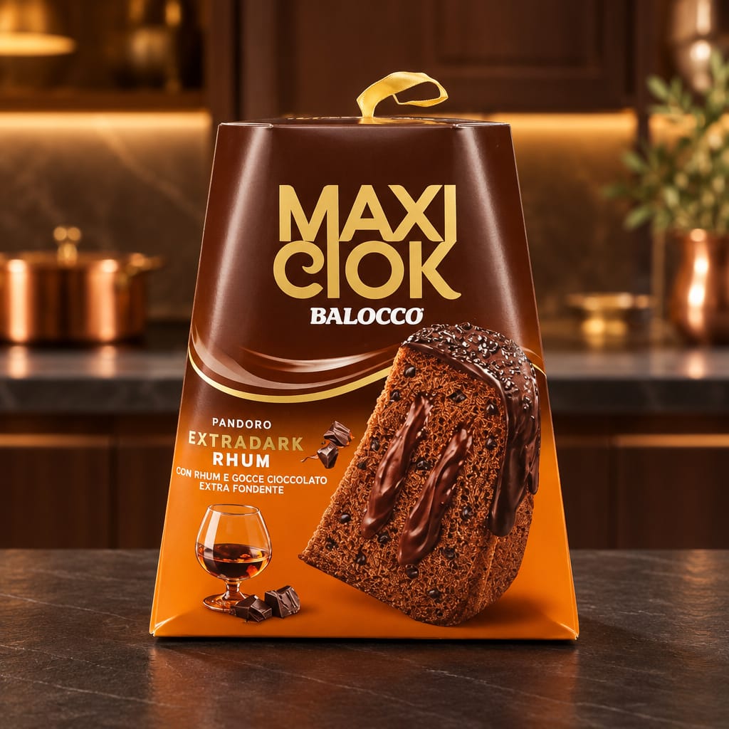 Balocco MaxiCiok Pandoro con Gocce di Cioccolato e Rhum 800 gr