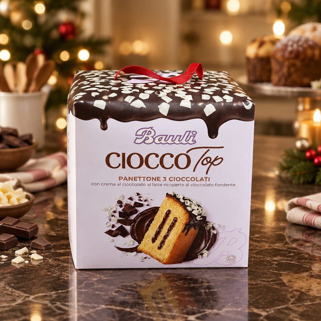Bauli Panettone Ciocco Top 3 Cioccolati 750 gr