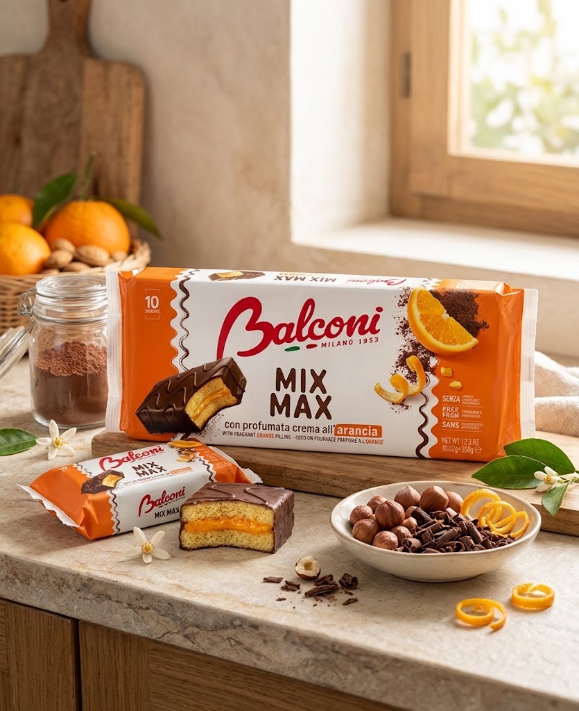 Balconi Mix Max Choco Orange - 10 Merendine (350g)