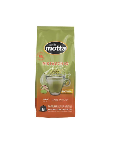 Motta Pistachio Coffee 8 Dolcegusto Compatible Capsules