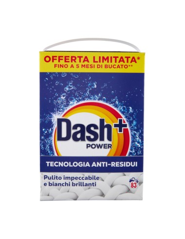 Dash Power Detersivo Polvere Tecnologia Anti-Residui 83 Misurini