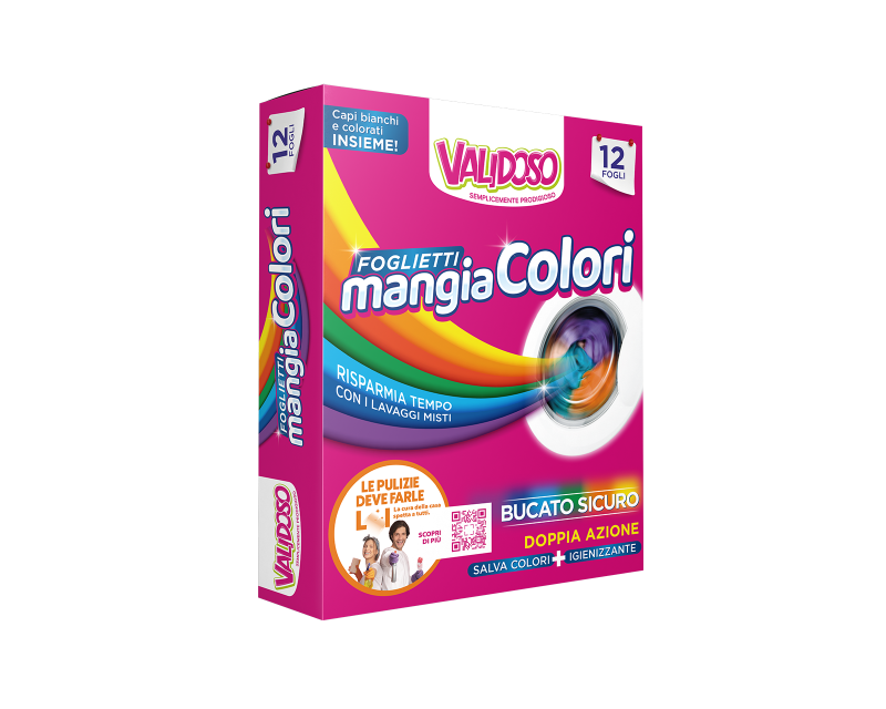 Feuilles absorbantes pour couleurs VALID – 12 feuilles de lessive