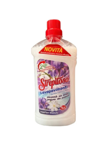 Fatigati Strepitoso Lavapavimenti 1L Iris e Fiori Bianchi