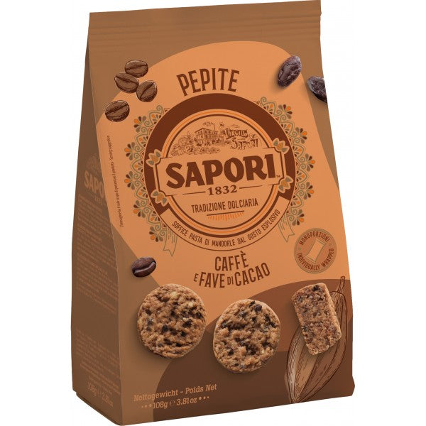 Sapori pepite al caffe' e fave di cacao gr.108