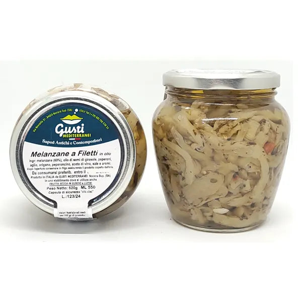 Filets d'aubergine saveurs méditerranéennes 520 g