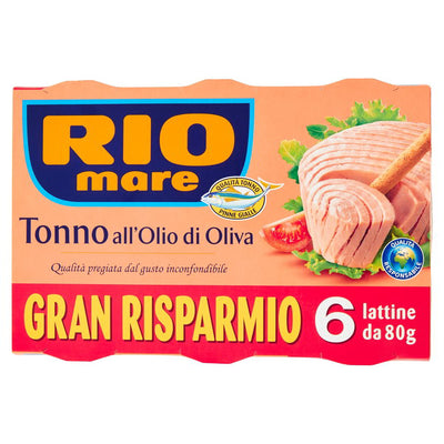 Thon Rio Mare à l'huile d'olive 80 g x6 