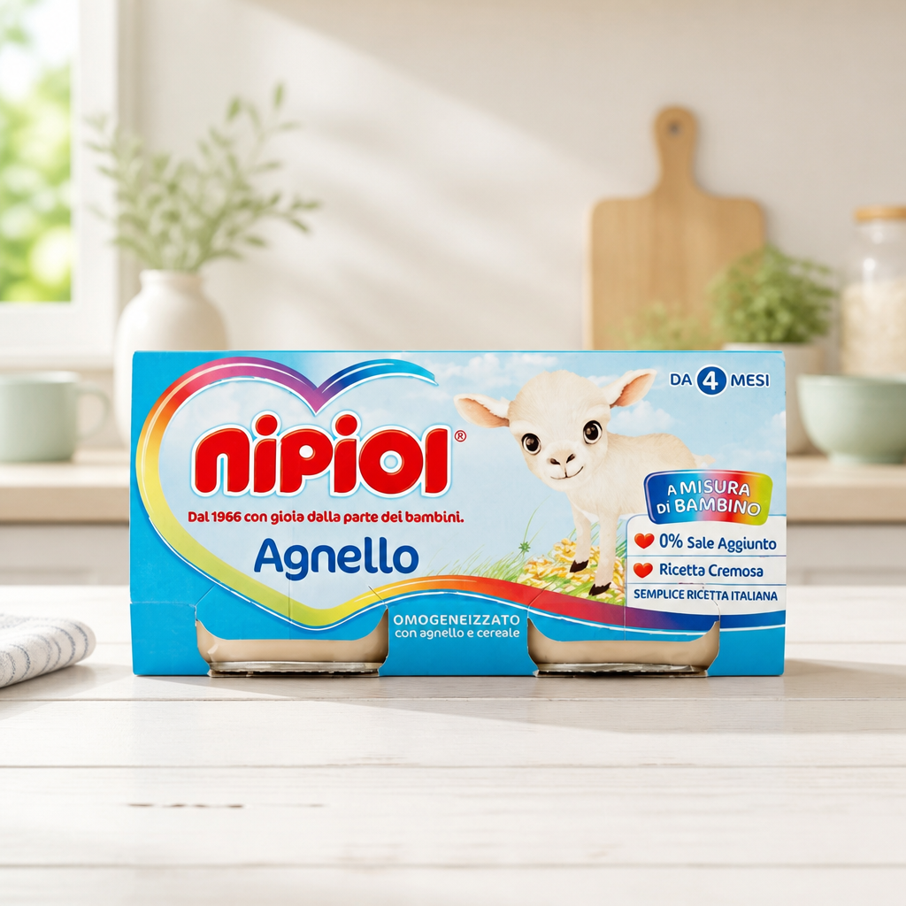 Nipiol Purée de viande d'agneau 2 x 80 g